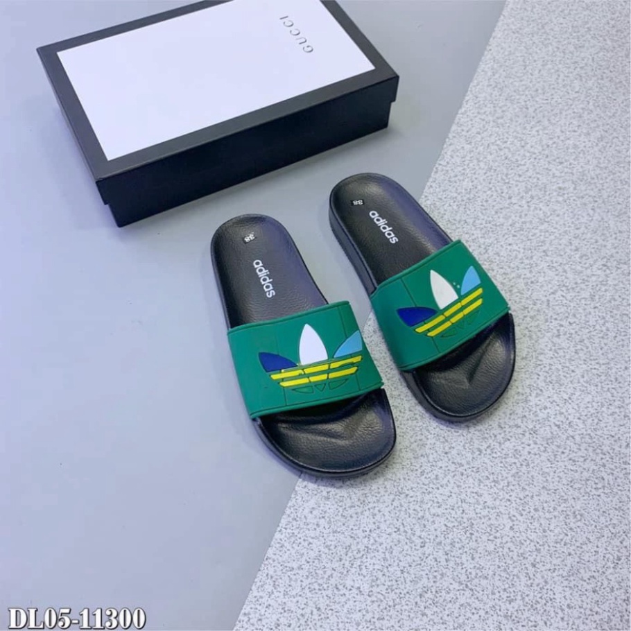 [ FREE SHIP ] [FREE SHIP] Dép nam quai ngang ADIDAS, dép Das đế chữ cao su hàng đẹp full box