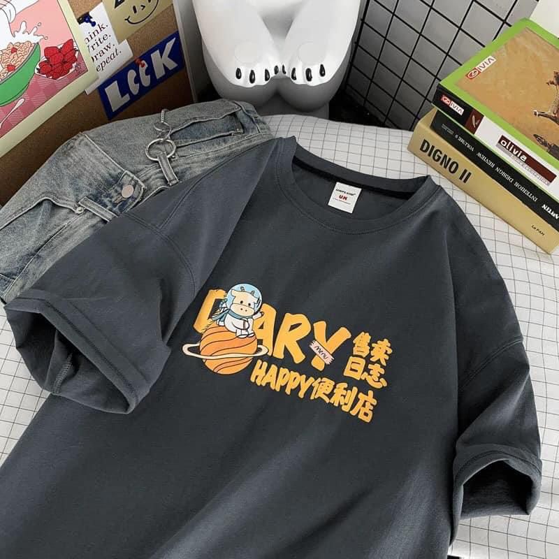 Áo thun cotton tay lỡ unisex - - ÁO DIARI - - mẫu hot 2022