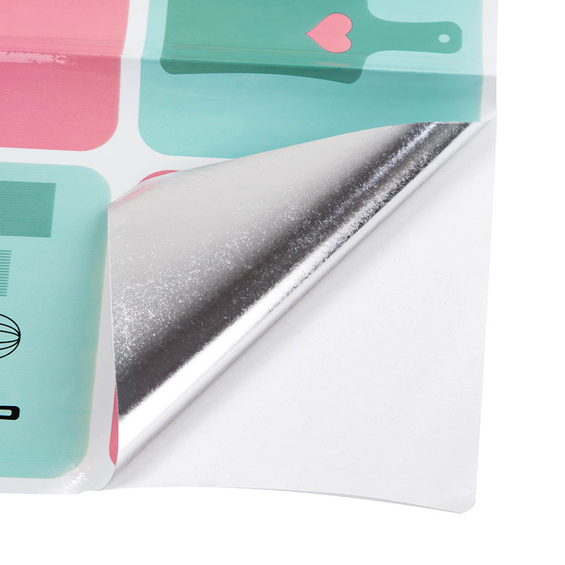 Self-adhesive anti-oil stickers / kitchen high-temperature aluminum foil tiles wallpaper / stove waterproof lampblack Wall Sticker