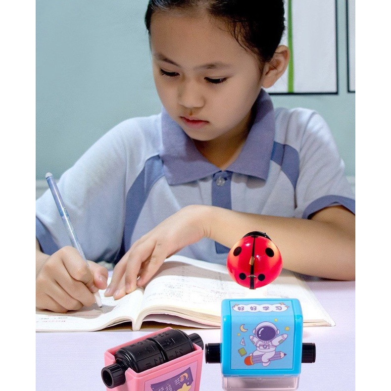 [Kèm Mực] Máy in phép tính con lăn tạo phép tính tự động cộng trừ giúp bé học toán