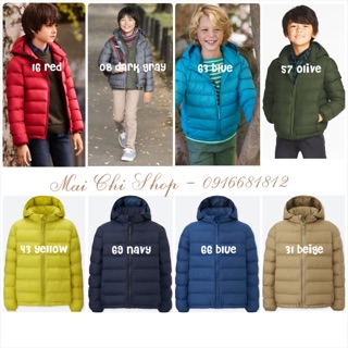 Áo phao siêu nhẹ bé trai Uniqlo