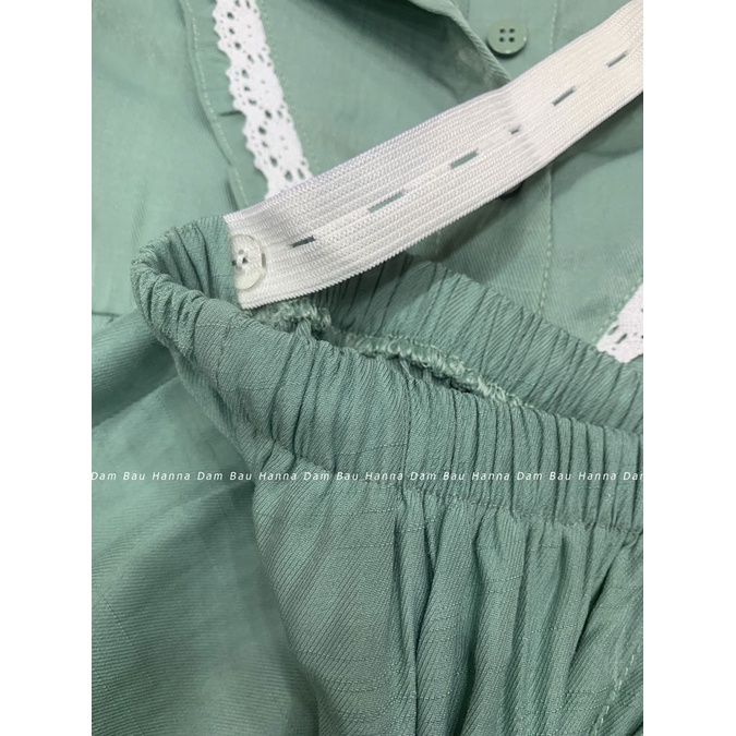 [SIZE 40-60KG] Đồ bộ lửng bầu và cho bé ty vải lụa cao cấp thoáng mát có lưng thun điều chỉnh vải mềm mát