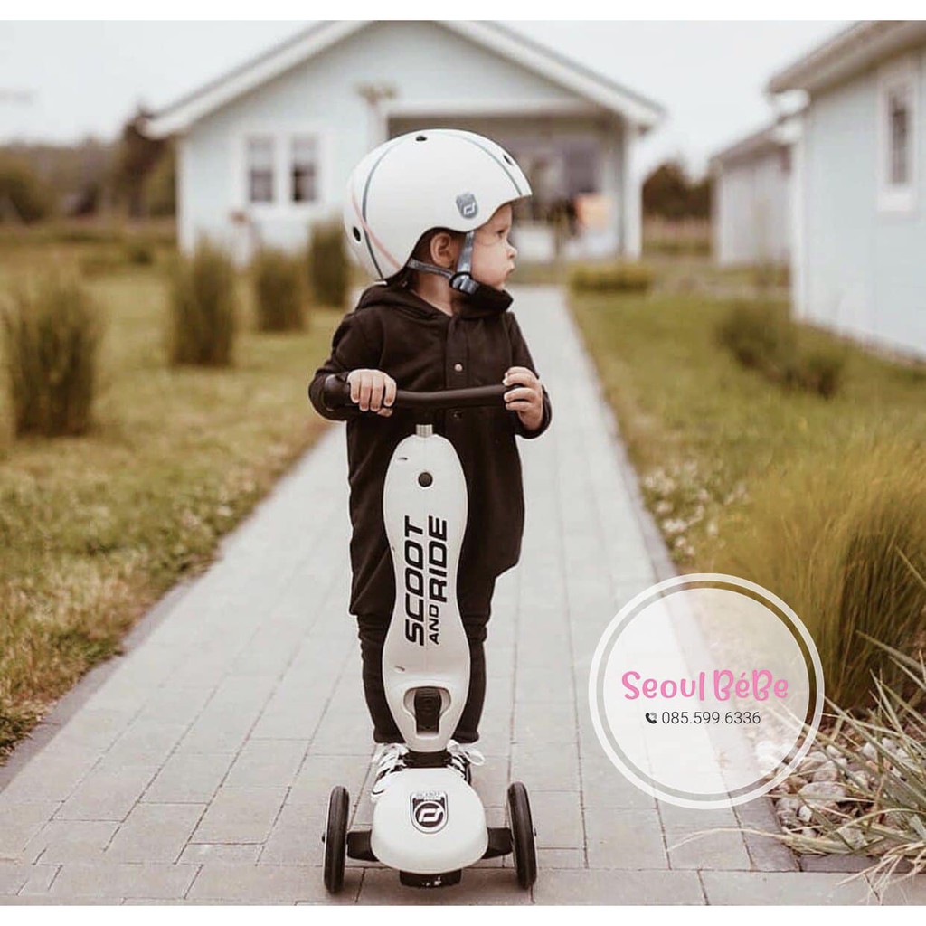 &lt;có sẵn&gt; Xe Scooter 3in1 Highwaytrick scooter and ride cho bé từ 1-5 tuổi hàng chính hãng (không kèm mũ)