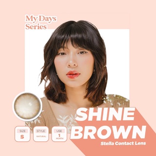 Kính áp tròng - Lolipop - Shine Brown (Lens 1 tháng)