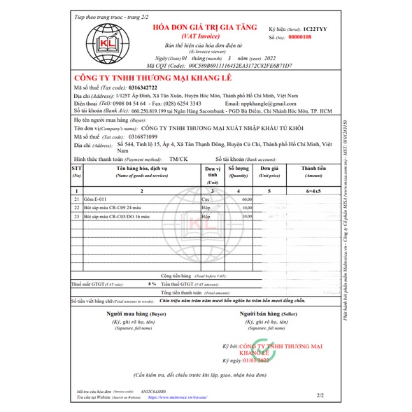 Bút bi cắm bàn Thiên Long PH-02_mực xanh