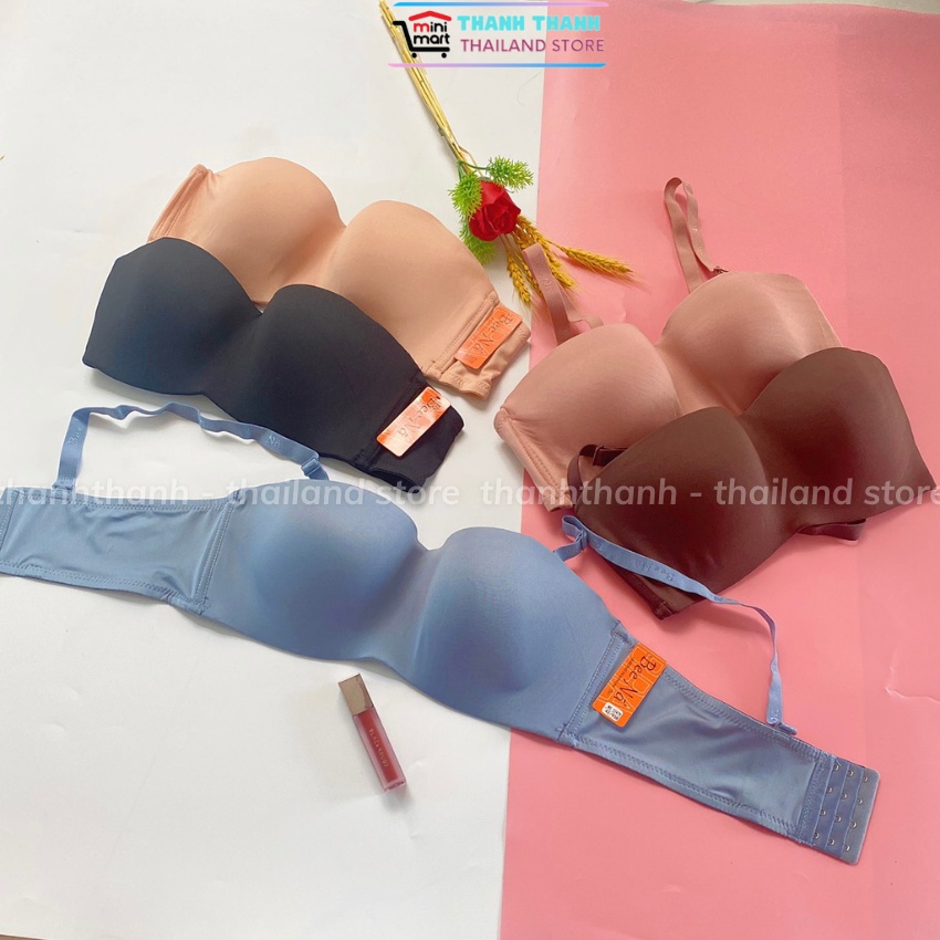 Áo ngực cup ngang Thái Lan BeeNa 2247 vải mềm big size, có gọng, quả cup B, C, chống xệ, mặc không dây