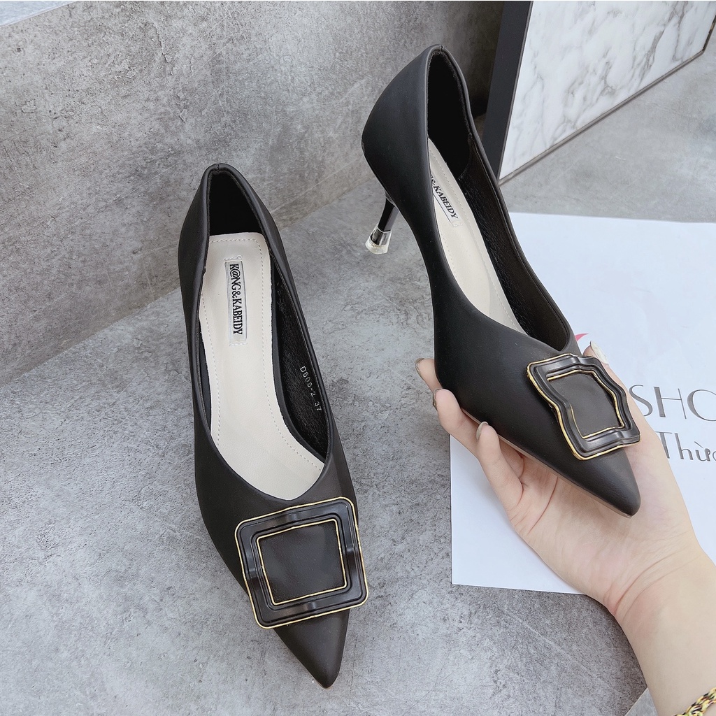 Min's Shoes - Giày Gót Nhọn Da Mềm Cao Cấp NC51