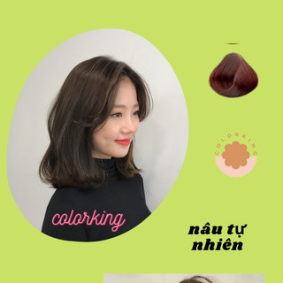 Thuốc nhuộm tóc màu Nâu tự nhiên thuốc nhuộm tóc tại nhà .Colorking