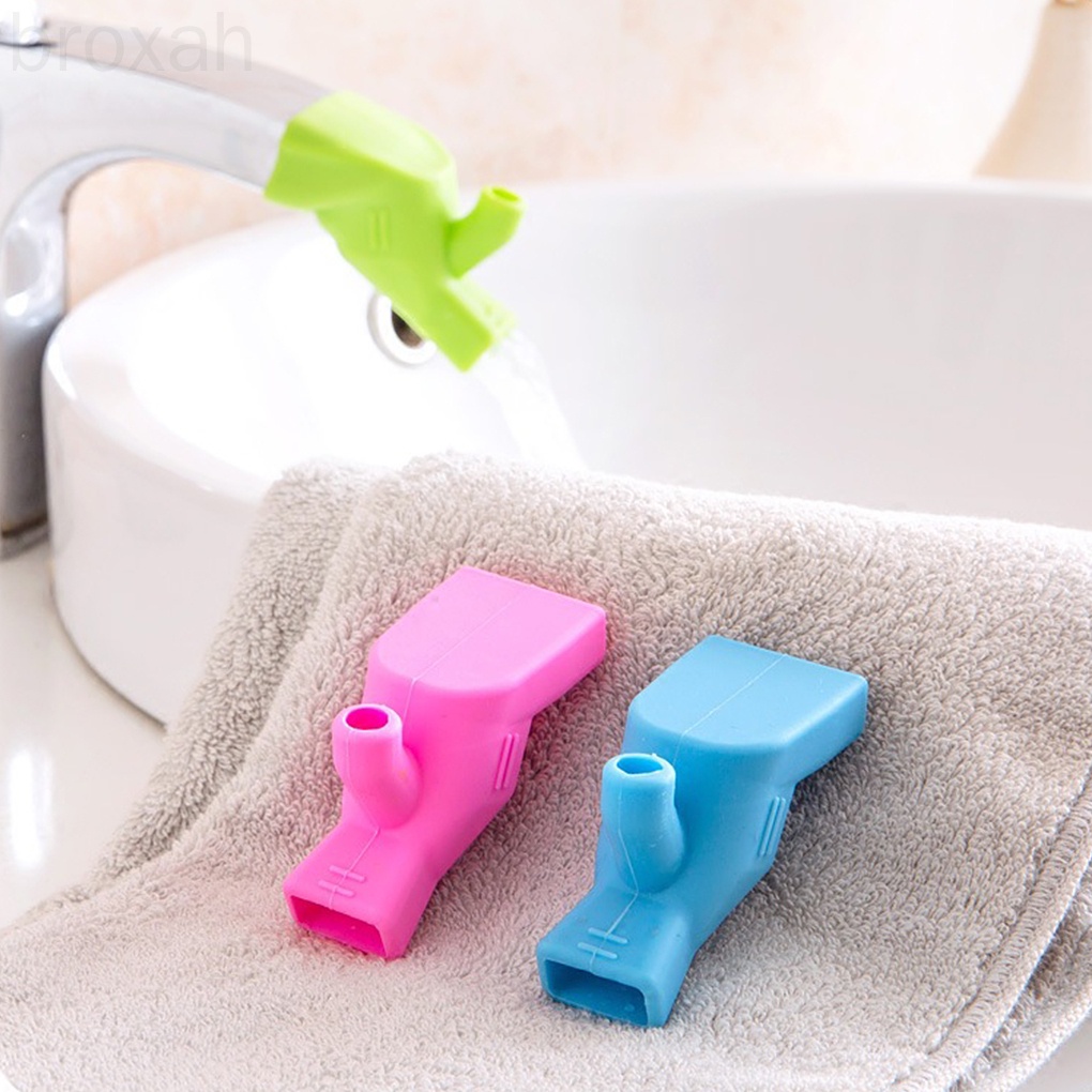 Faucet Extender Kitchen Bathroom Water Tap Extension Kids Water Reach Faucet Silicone Extender broxah