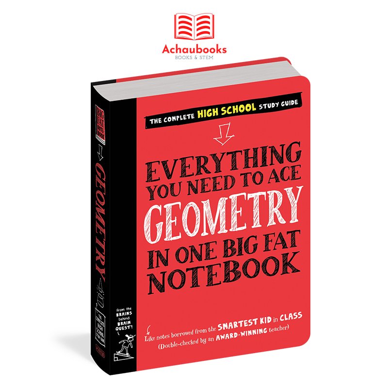 [Mã BMBAU50 giảm 7% đơn 99K] Sách Everything you need to ace Geometry, Sổ tay hình học - Á Châu Books ( lớp 8 - lớp 12 )