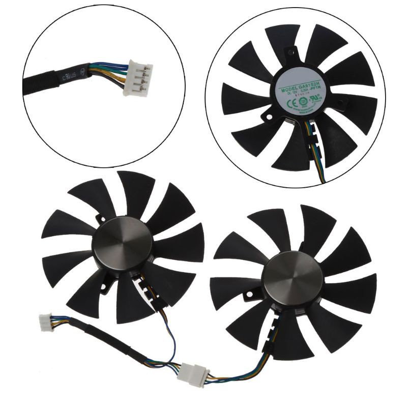 DOU GA91S12H 85mm 12V 0.35A 4Pin VGA Fan Replacement Graphics Card Cooling Fan for HIS RX 470 RX474 RX570
