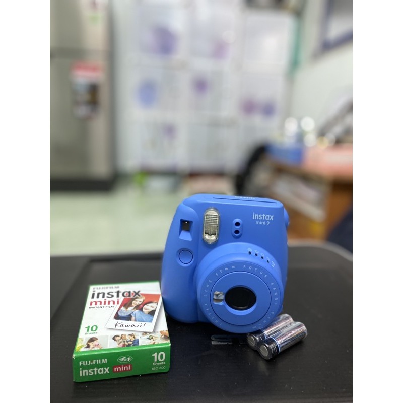 Máy ảnh Fujifilm Instax Mini 9 (Xanh dương) - Tặng kèm 10 tấm phim