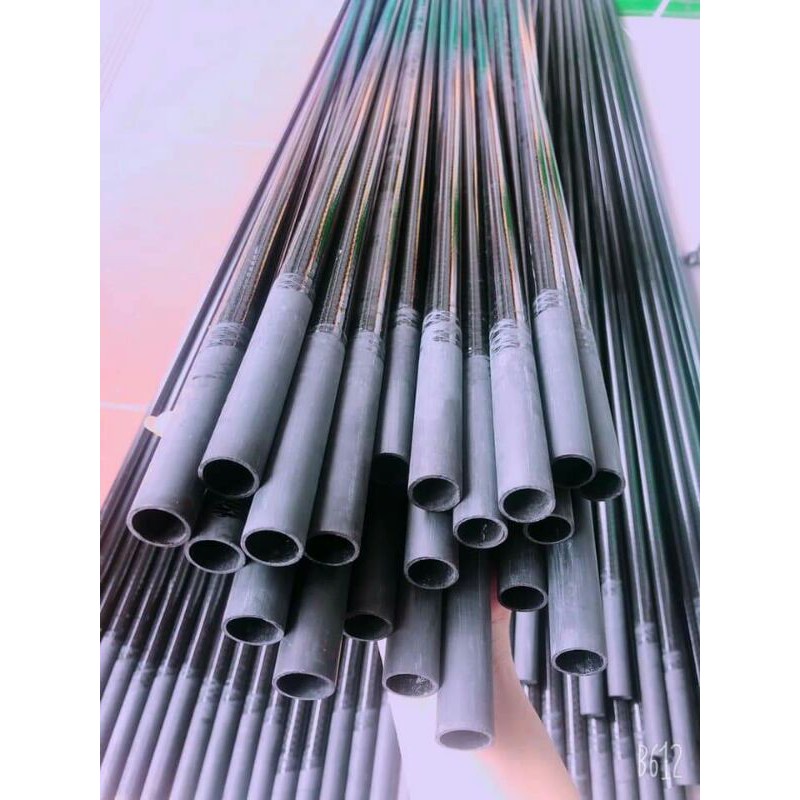 Que Carbon Trơn  Dài 1m63 - Phôi Cần Câu Carbon