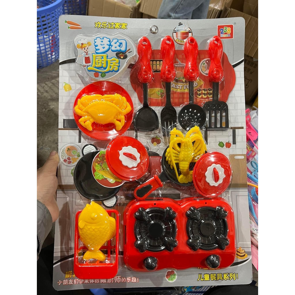 VỈ ĐỒ CHƠI NẤU ĂN NHIỀU CHI TIẾT CHO BÉ VUI NGHỊCH