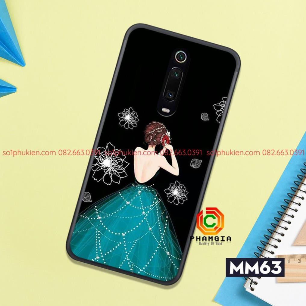 Ốp lưng điện thoại XIAOMI K20 K20 PRO MI 9T MI 9T PRO ép kính chống bể  in hình cô gái cực đẹp
