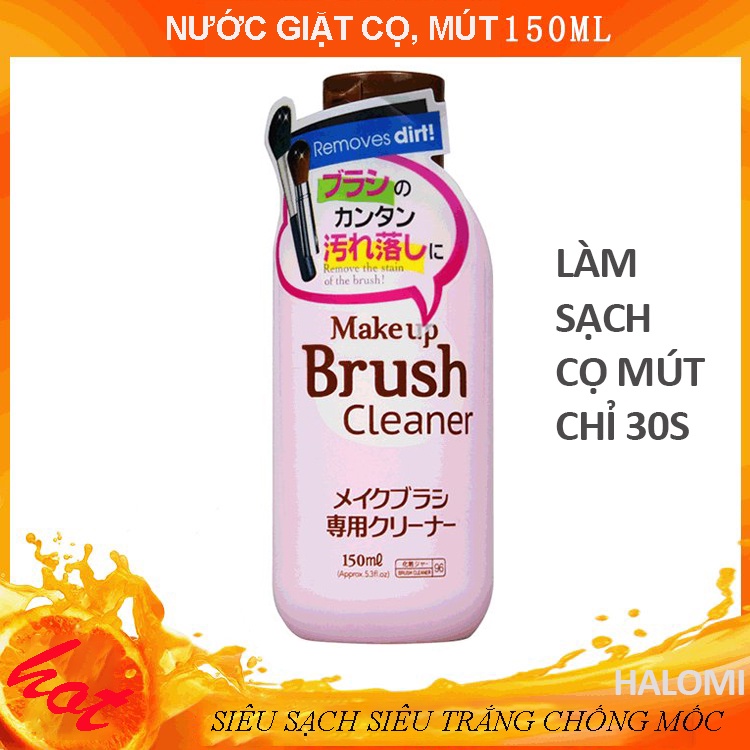 Nước Rửa Cọ Trang Điểm Mút Make Up Brush Cleaner 150ml Chính Hãng HALOMI Siêu Sạch Dụng Cụ