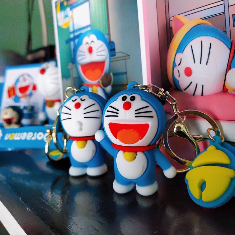 MÓC KHÓA DORAEMON SILICON LỚN, BIỂU CẢM DỄ THƯƠNG, TRANG TRÍ NHÀ CỬA