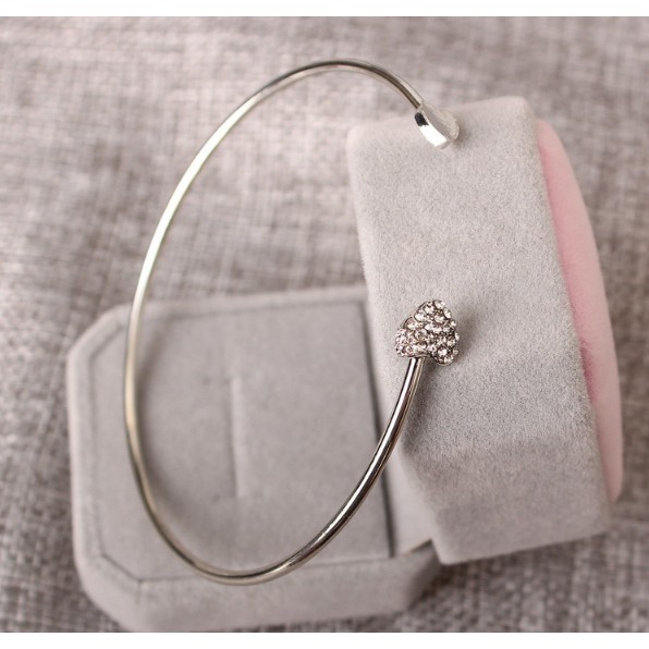 [Mã FAMAYFA giảm 10K đơn 50K] Lắc Tay Trái Tim đôi đính kim | BigBuy360 - bigbuy360.vn