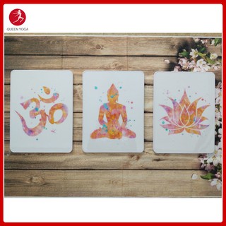 Bộ 3 tranh Yoga treo tường tuyệt đẹp - KT 40x60cm