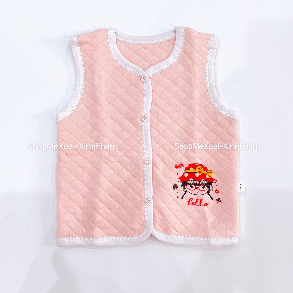 ÁO GILE CHẦN BÔNG - GILE XỐP CHẦN BÔNG CHO 6M,9M,12M,18M,24M,3y,4y CỰC XỊN (Quảng châu)