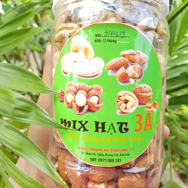 Mix Hạt: Óc Chó + Hạnh Nhân + Macca + Điều