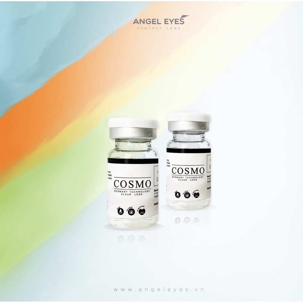 Kính Áp Tròng / Lens mắt không màu TRONG SUỐT không giãn đeo được 8-12h ĐỘ CẬN 0-15