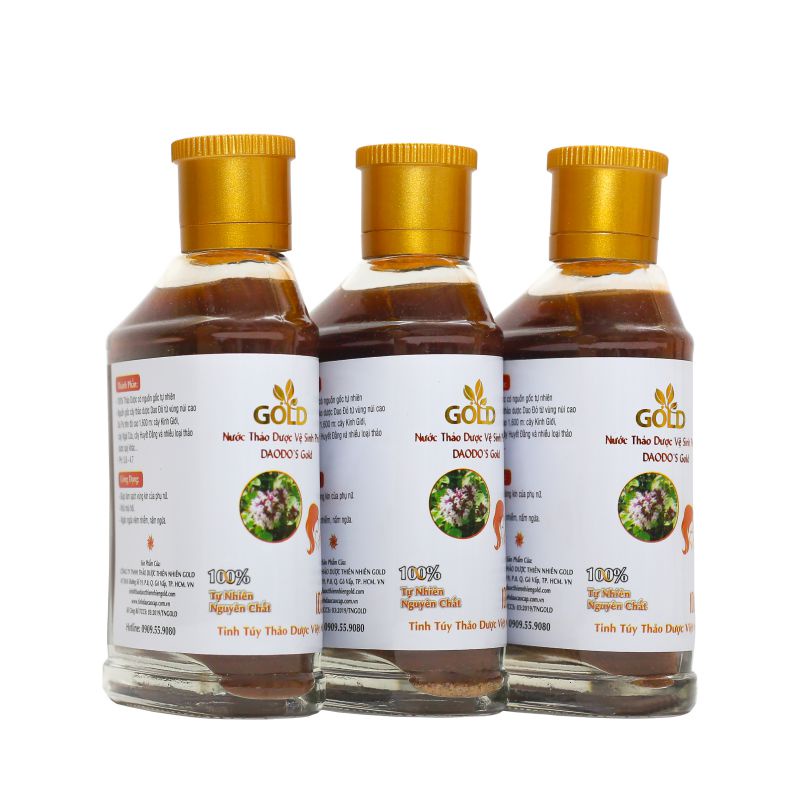 Nước Thảo Dược Vệ Sinh Phụ Nữ Daodo’s Gold 300 ML (3 x 100 ML)