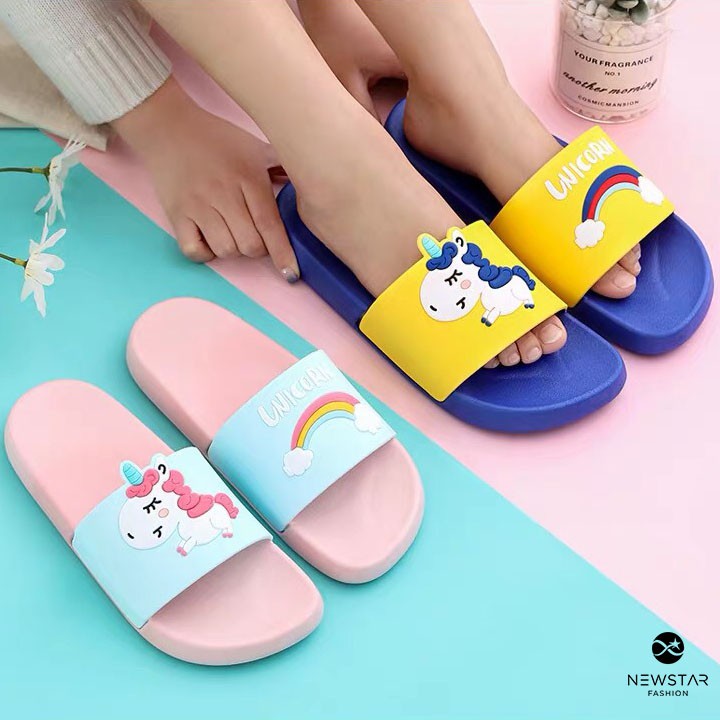 [FREESHIP50K] Dép Unicorn cao su mềm chống trơn trượt đi mưa siu cute (size 36->39) [Ảnh thật] TẶNG 2 DÂY BUỘC TÓC