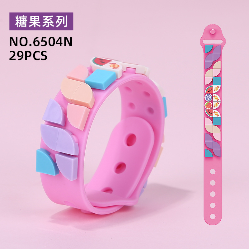 Vòng Đeo Tay Silicone Khối Lắp Ráp 6501n-6n