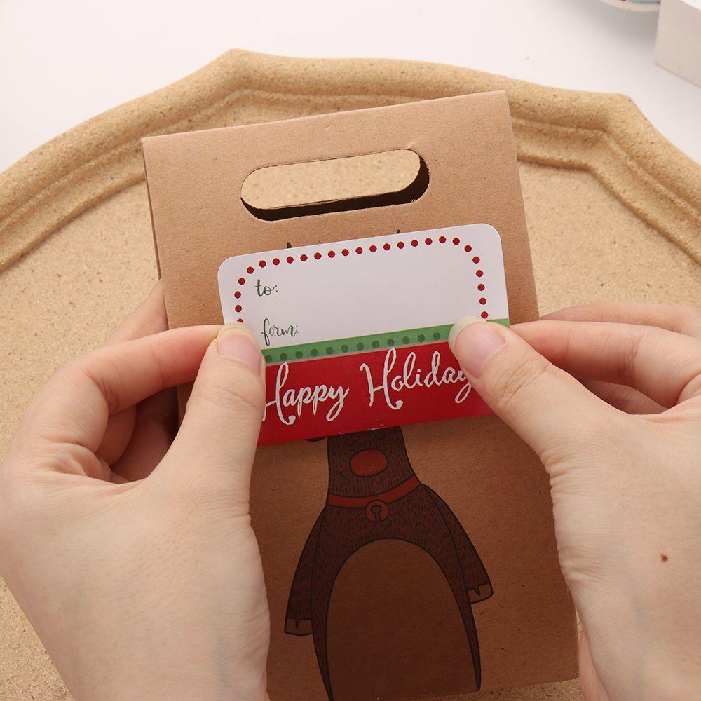 Nhãn Dán Trang Trí Túi Bánh Kẹo Giáng Sinh