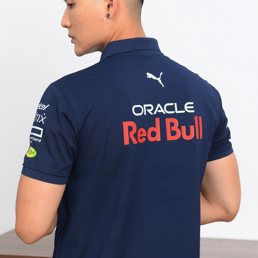 Áo thun nam có cổ Redbull F1 dáng thể thao full size chính hãng - Áo Polo racing nam tính thương hiệu Trendize