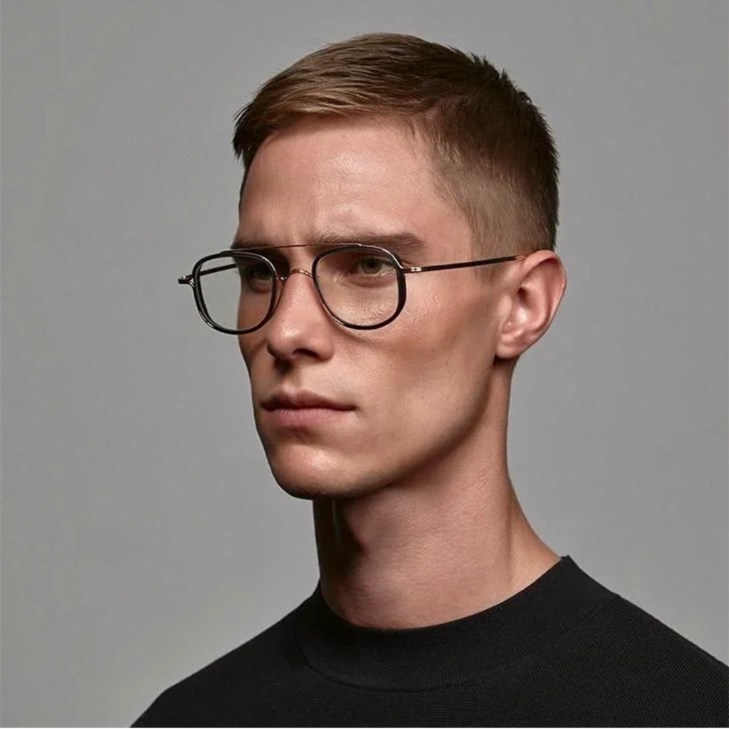 Kính Mắt D.i.t.a Bằng Titan Siêu Nhẹ Phong Cách Phi Công Cổ Điển Cho Nam DTX118