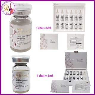 Hộp serum tế bào gốc elravie derma white brightening ampoule
