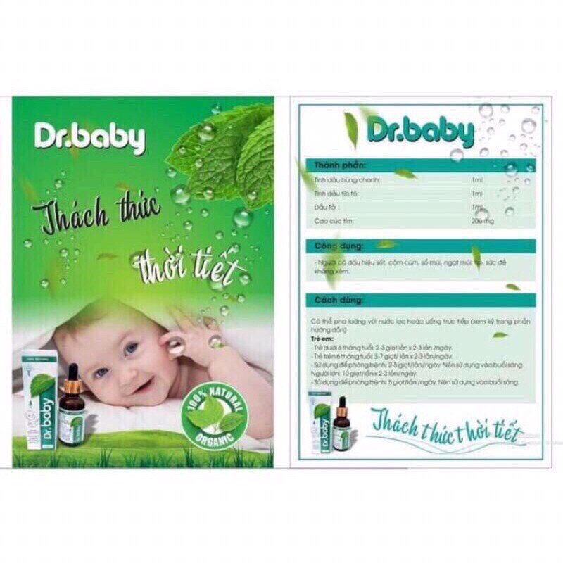 Tinh Dầu Húng Chanh Dr.Baby - 30ml