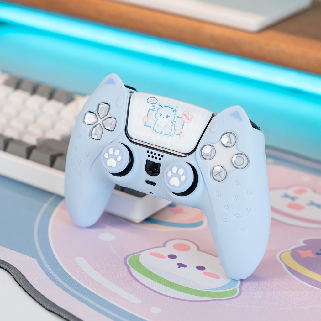 Ốp Lưng Hình Tai Mèo Đáng Yêu Cho Máy Chơi Game PS5