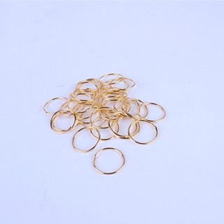 Set 100 vòng bện tóc màu vàng/bạc