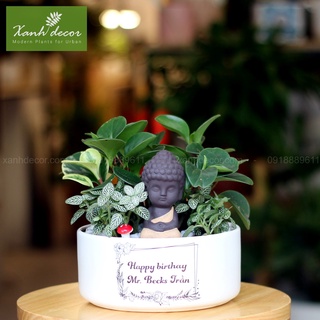 Tượng phật sứ mini decor trang trí