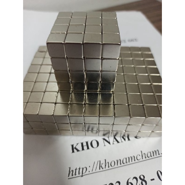 Nam châm hình lập phương cạnh 1cm (10x10x10mm) làm đồ chơi