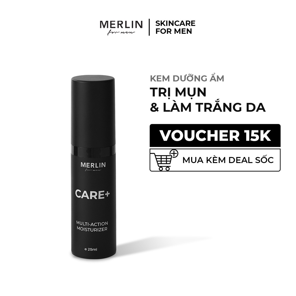 Merlin moisturizer whitening Care+ - Kem dưỡng ẩm trắng da Multi Action 25ml