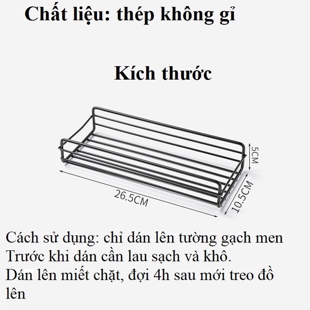 Kệ để đồ nhà tắm dán tường chắc chắn, giá góc đựng đồ phòng tắm chịu lực DEXI