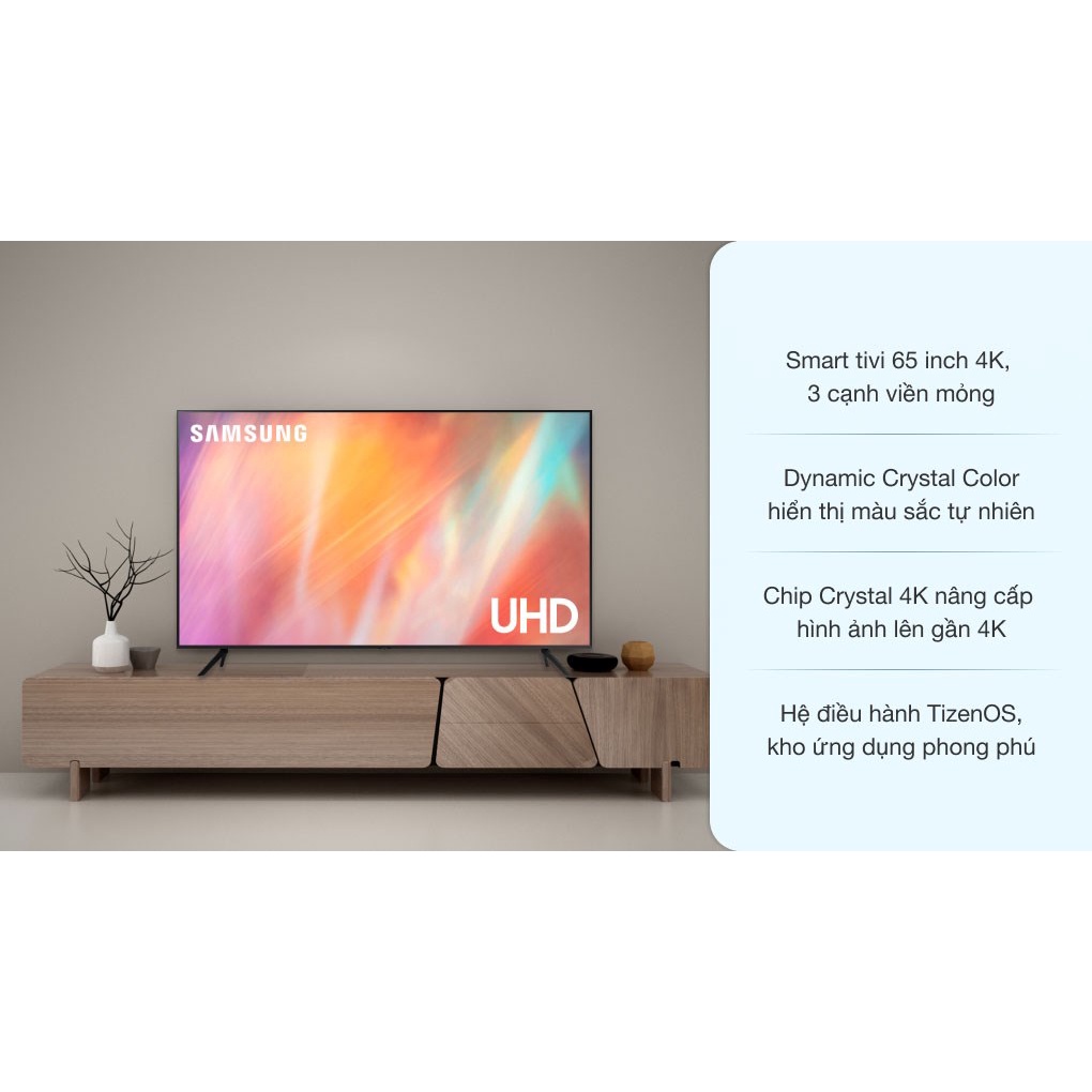 Smart Tivi Samsung 4K Crystal UHD 43 inch UA43AU7200 | BigBuy360 - bigbuy360.vn
