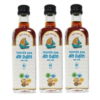 Combo 3 chai nước mắm em bé ăn dặm Thuyền Xưa 41 độ đạm 65ml