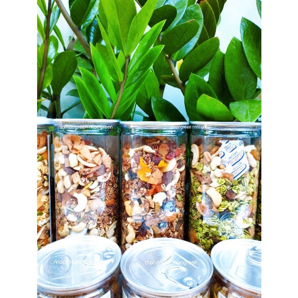 Granola Ăn Kiêng Nhiều Hạt - Ngũ Cốc Ăn Kiêng GRANOLA Không Đường Nhiều Hạt Quả Sấy Dinh Dưỡng ( 35% yến mạch) HỘP 500G