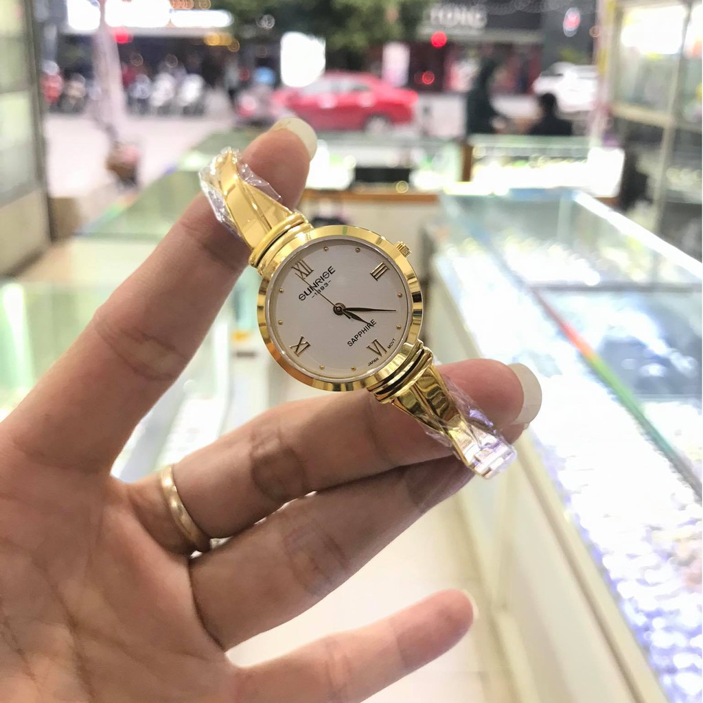 Đồng hồ nữ SUNRISE 9945SB kính Sapphire chống xước và chống nước tuyệt đối | BigBuy360 - bigbuy360.vn