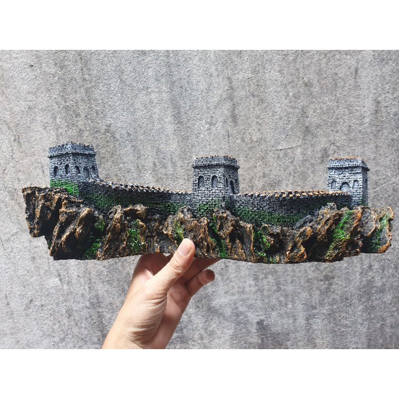 Mô hình vạn lý trường thành tráng trí bể cá, Tiểu cảnh