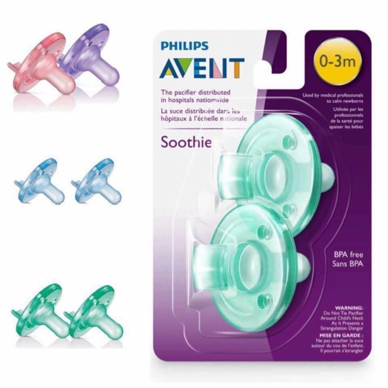 Ty ngậm Philips AVENT Soothie siêu mềm cho bé 0-3m