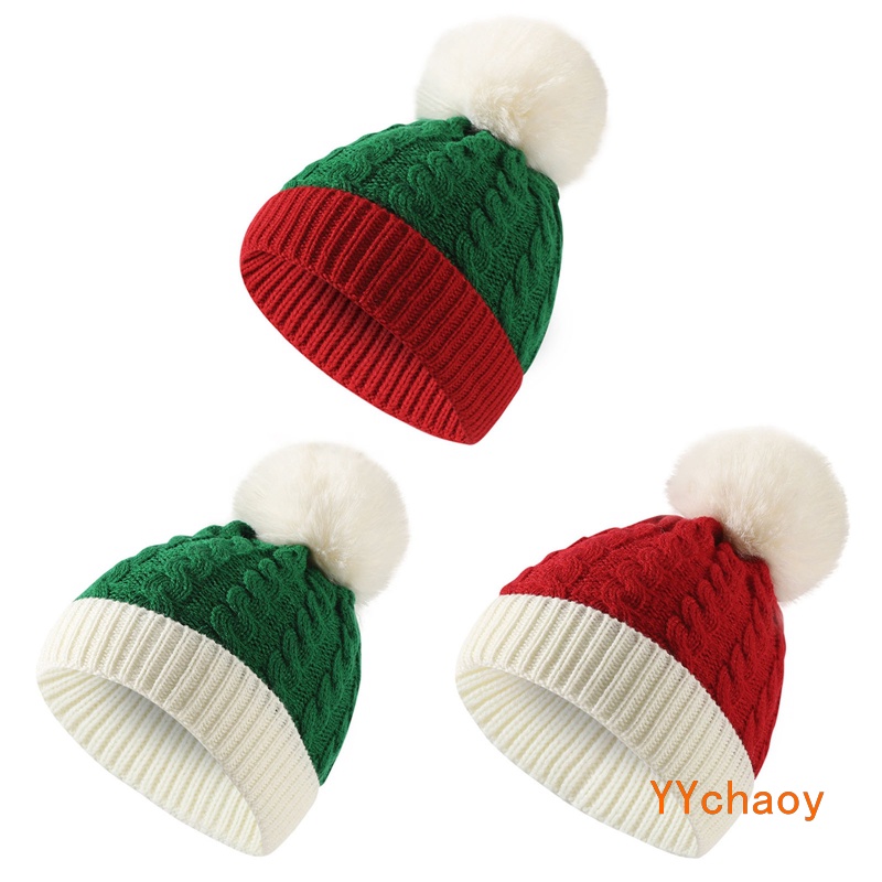Mũ Len Dệt Kim Hình Ông Già Noel Thời Trang Thu Đông Cho Bé