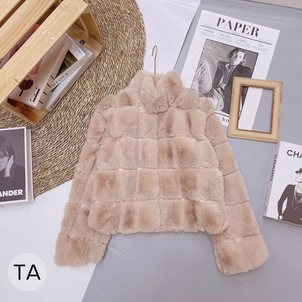 Áo khoác lông nữ, áo khoác lông kẻ ô mặc sang lớp lông siêu ấm mẫu mới nhất năm nay hàng cao cấp quảng châu Oanh Shop | BigBuy360 - bigbuy360.vn