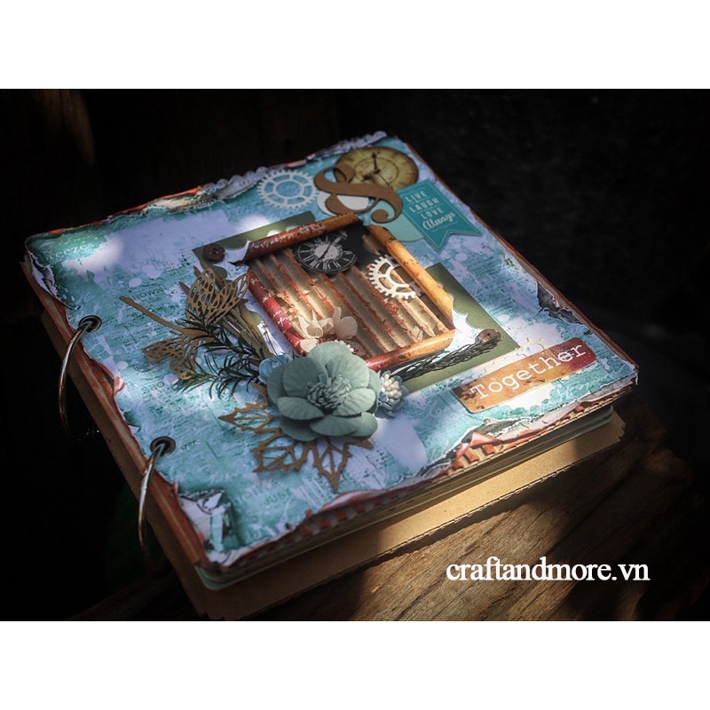 Scrapbook album ảnh handmade Sweet Mint
