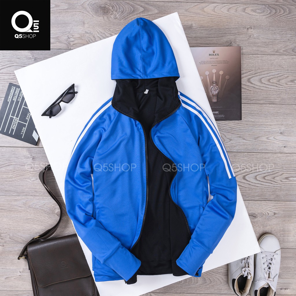 Áo Chống Nắng 2 Mặt, 2 Lớp Thun Lạnh Lỗ Kim Mặc Q5SHOP Chống tia UVF100+